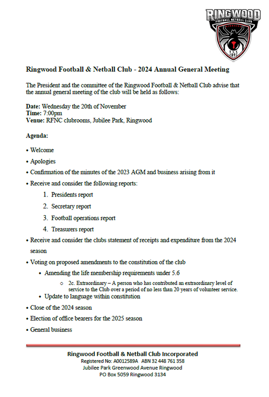 AGM Agenda